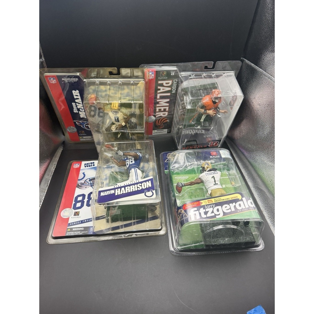 McFarlane NFL 4 Lot Harrison McNair Palmer Fitzgerald